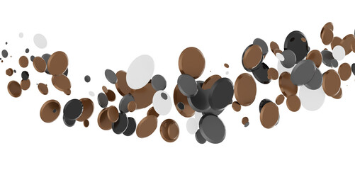 Confetti, paper triangle on the floor, fancy, colorful, celebration party