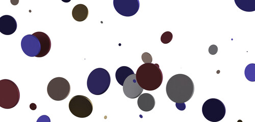 Mesmeric Shower: Mesmeric 3D Illustration Depicting Mesmerizing gold Confetti Rain