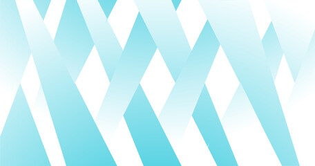 Fototapeta premium Blue abstract geometric background with interlacing ribbon shapes.