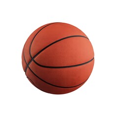 Fototapeta premium Dynamic basketball ready for action, perfect for sports marketing and athletic branding campaigns.