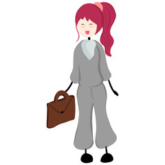woman holding a bag