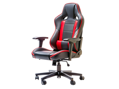 Gaming Chair – Isolated on White Background – PNG – GENERATIVE AI