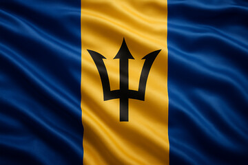 waving flag of Barbados