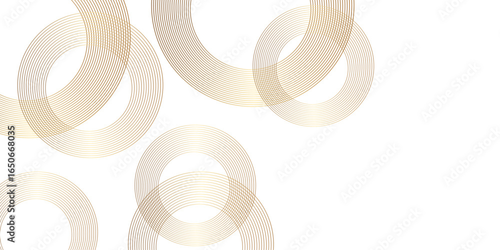 Poster abstract white geometric overlapping circle background with shadow. vector circles template vector d