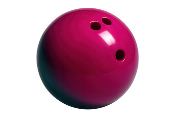 Glossy pink bowling ball, close-up detail highlighting polished surface, positioned ready for powerful lane performance