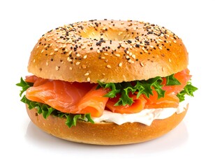Smoked Salmon Bagel Sandwich