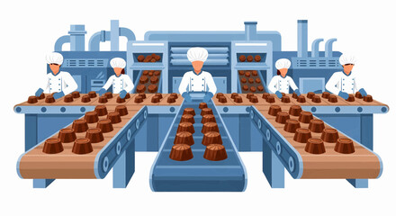 Chocolate Production Line Automated Confectionery Factory Manufacturing Sweets