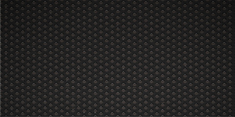 Dark seamless carbon fiber texture with a metallic grid pattern