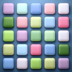 Grid of pastel-colored squares