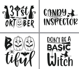 Naklejka premium Halloween t-shirt design