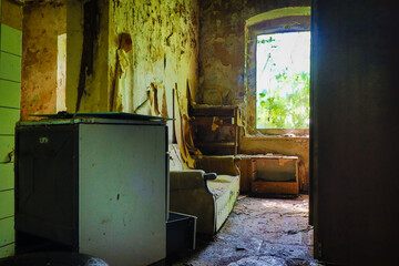 empty room in an lost place children's home