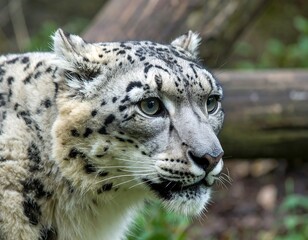 Snow Leopard Close-up