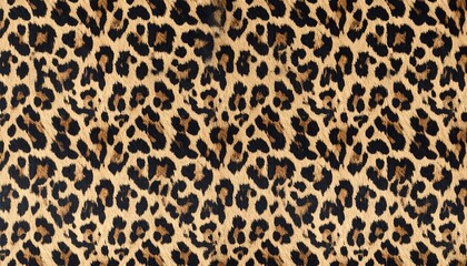 Tan background with a repeating pattern of dark brown and black spots resembling animal print