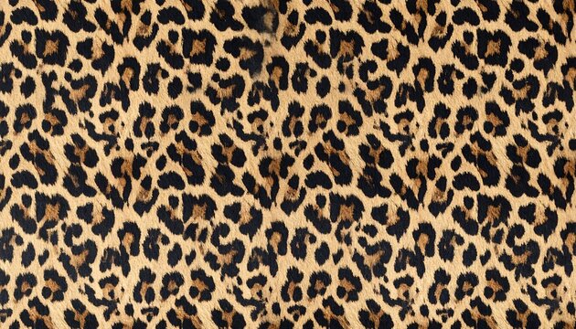 Tan background with a repeating pattern of dark brown and black spots resembling animal print