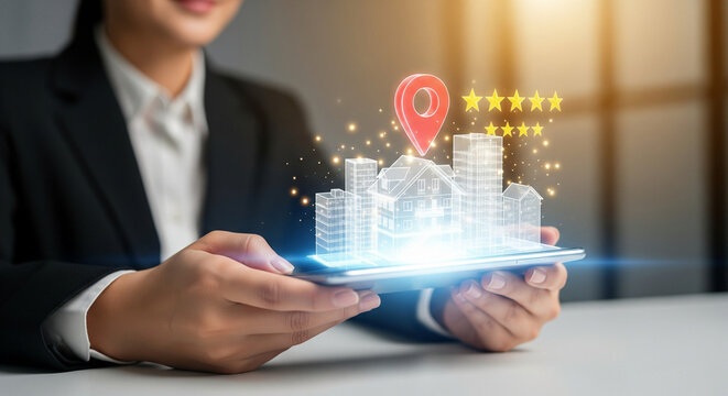 Real Estate Agent with Augmented Reality City Model