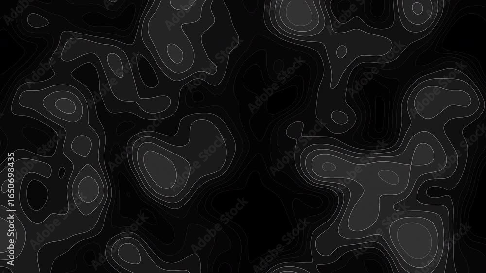 Poster topographic map lines seamless looped animation,4k looped animation.