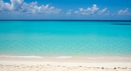 Clear turquoise water at Grace Bay Beach, Turks and Caicos
