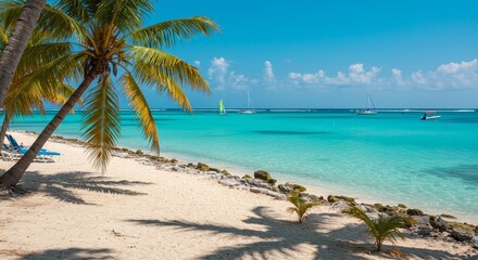 Blue lagoon at Playa Norte, Isla Mujeres, Mexico