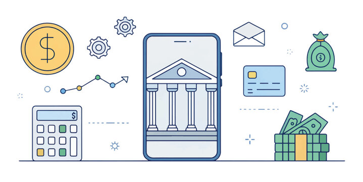 Digital Finance Icons Pack &mdash; Online Banking, Mobile Payments, Crypto, ATMs & Investment Dashboards