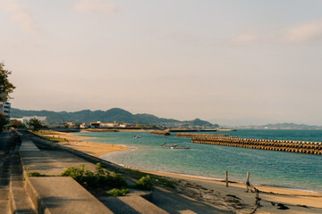 Protective concrete tetrapod blocks in Shikoku, Japan