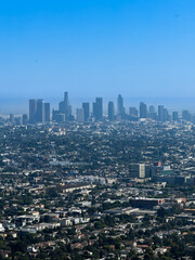 Los Angeles, Hollywood, beautiful, majestic, skyline, cityscape, urban, California, morning,...