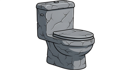 A toilet closet in the Stone Age