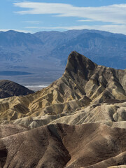 The Zabriskie Point signature rock formations, Death Valley National Park, California. High quality photo