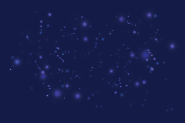 Colorful purple bokeh effect.Texture background abstract Glitter and elegant for Christmas. Dust white. Sparkling magical dust particles. Magic concept. Vector