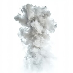 Abstract cloud of light gray smoke
