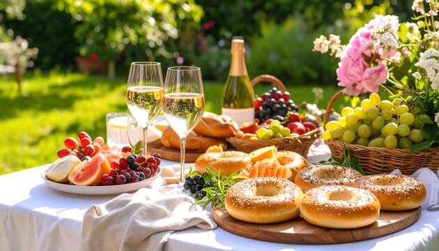 Summer Garden Picnic Brunch.