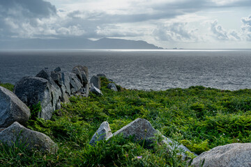 Dramatic Coastal View from Estaca de Bares: Cape Ortegal Silhouette at Sunset