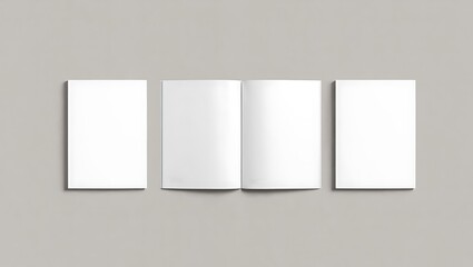 Blank Magazine Mockup Template Brochure Booklet Paper Design Mock up