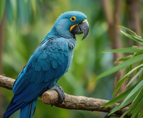 Glaucous Macaw, in the wild