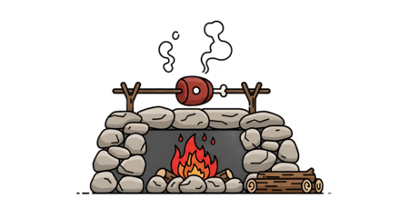 A cooking stove in the Stone Age