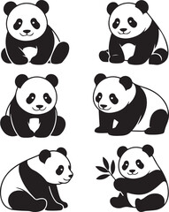 Panda Bundle Vector – Cute and Wild Panda Silhouette Collection

Panda Head and Full Body Vector Bundle – Cartoon and Wildlife Design

Panda Silhouette Bundle – Animal Clipart Set for Logo, Art, and D