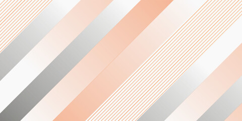 Bright black banner with a trend orange stripes