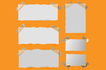 Torn Notebook Page Isolated