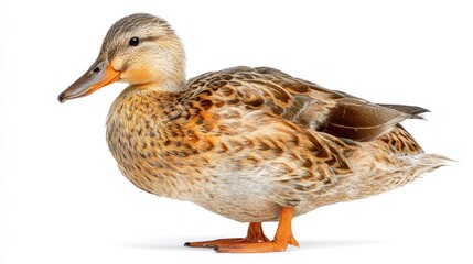 Obraz premium Side view of a female duck