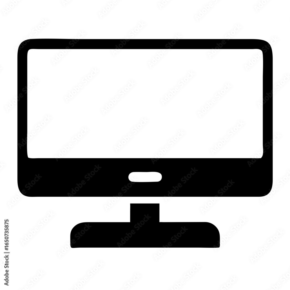 Poster Find a modern computer monitor display vector graphic for creative design projects and presentations