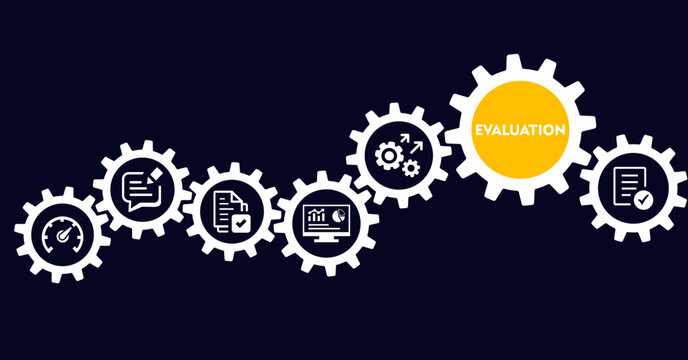 evaluation icon set collection in solid glyph style. an icon pack contain assess,review,score,rate,grade,project,analyze