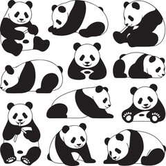 Panda Bundle Vector – Cute and Wild Panda Silhouette Collection

Panda Head and Full Body Vector Bundle – Cartoon and Wildlife Design

Panda Silhouette Bundle – Animal Clipart Set for Logo, Art, and D