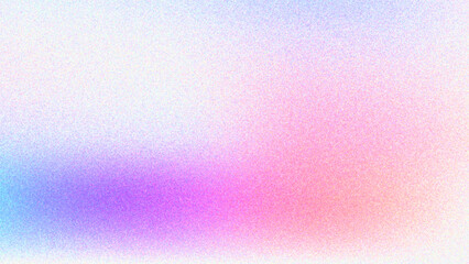 Abstract background with a horizontal gradient of soft, pastel colors, including blue, pink, and purple, with a fine grain texture.