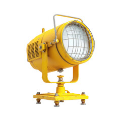 Yellow light fixture with a black frame