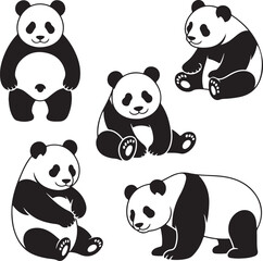 Panda Bundle Vector – Cute and Wild Panda Silhouette Collection

Panda Head and Full Body Vector Bundle – Cartoon and Wildlife Design

Panda Silhouette Bundle – Animal Clipart Set for Logo, Art, and D