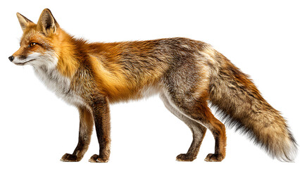 Fototapeta premium Red Fox Side Profile – Wild Animal Photography for Commercial Use