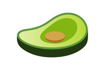 Avocado Half Inspired Lounger with Pit Cushion in Center