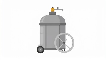 Mobile Pressure Tank in Workshop Environment