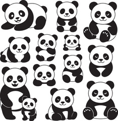 Panda Bundle Vector – Cute and Wild Panda Silhouette Collection

Panda Head and Full Body Vector Bundle – Cartoon and Wildlife Design

Panda Silhouette Bundle – Animal Clipart Set for Logo, Art, and D
