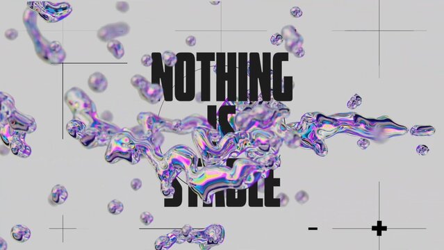 Glitch Holographic Splash Intro