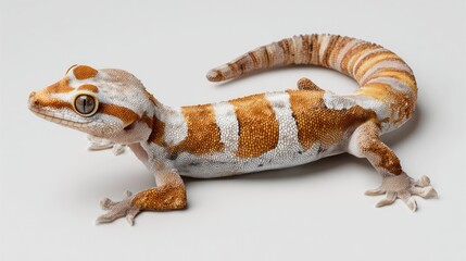 Naklejka premium A gecko with striking patterns